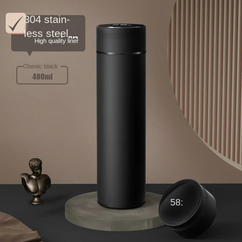 Smart 500ml Thermos Bottle with LCD Temperature Display – Leakproof