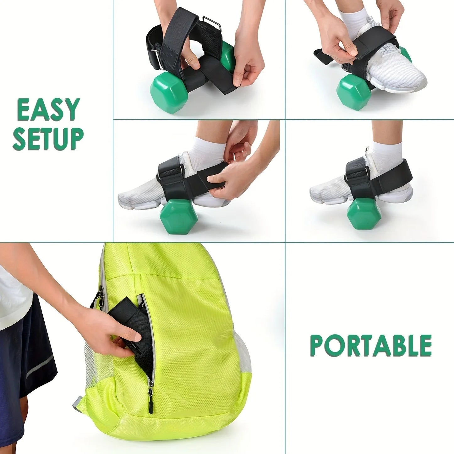 Dumbbell Foot Attachment – Tibialis Trainer & Leg Workout Strap