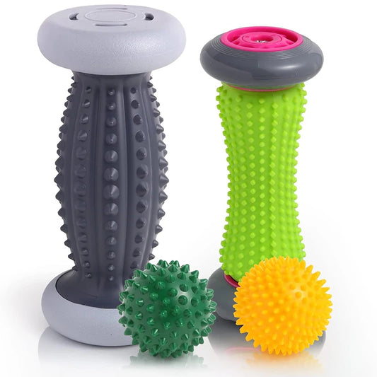 Foot Roller & Spiky Ball Set – Plantar Fasciitis & Neuropathy Relief