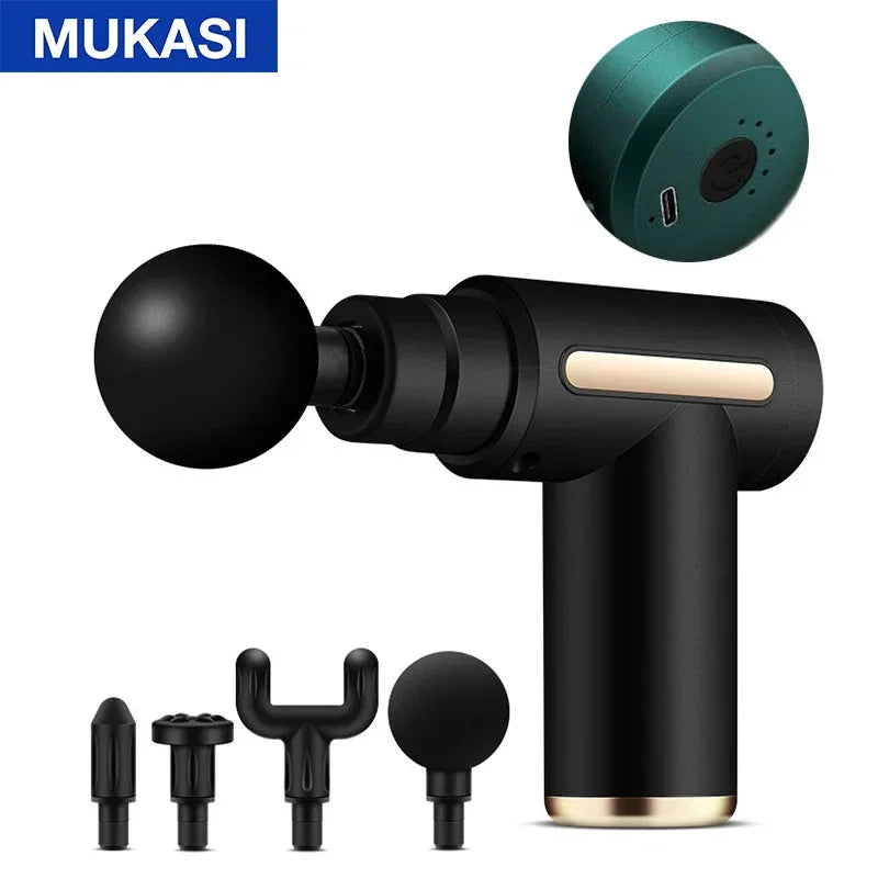 MUKASI Portable Massage Gun – Deep Tissue Relief, Adjustable Speeds