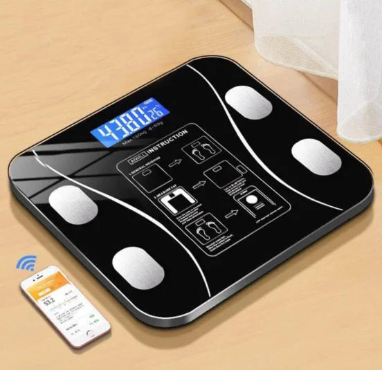 Smart Bioimpedance Body Scale with Bluetooth – Track Weight, Fat, Muscle & More
