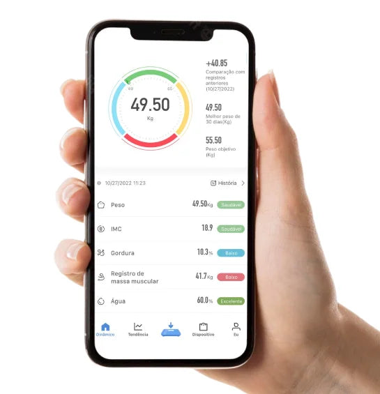 Smart Bioimpedance Body Scale with Bluetooth – Track Weight, Fat, Muscle & More