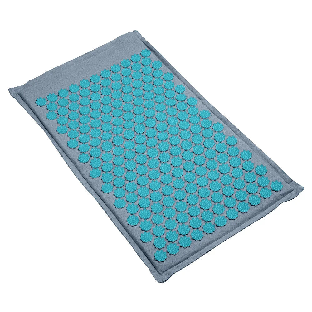 Natural Coconut Palm Acupressure Mat and Pillow Set – Lotus Spike Massage for Back, Neck, and Foot Relaxation