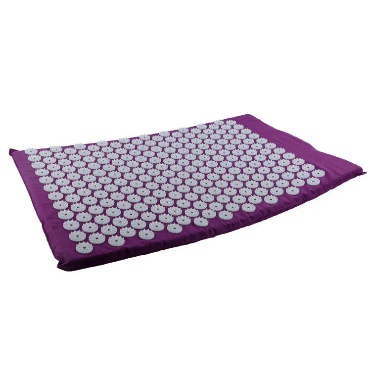 Acupressure Yoga Mat and Pillow Set – Spike Massage Cushion for Stress Relief, Back Pain, and Pilates Fitness