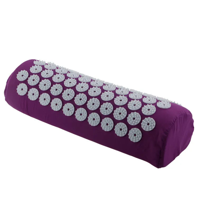 Acupressure Yoga Mat and Pillow Set – Spike Massage Cushion for Stress Relief, Back Pain, and Pilates Fitness