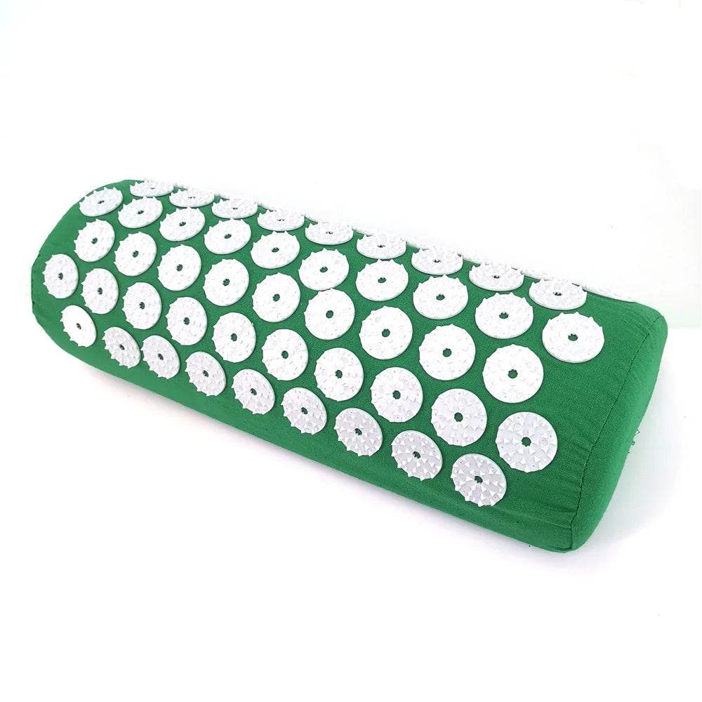 Acupressure Mat and Pillow Set – Yoga Massage Cushion for Pain Relief and Relaxation