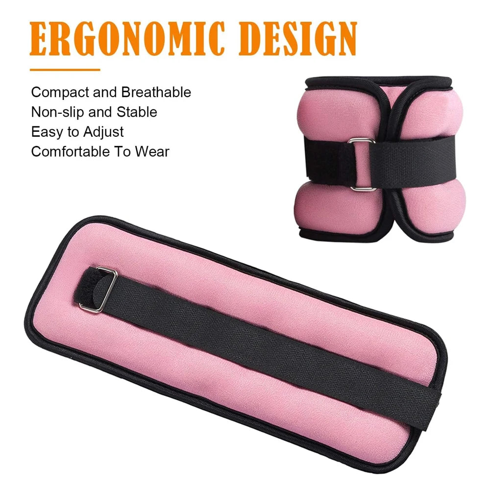 Adjustable Ankle/Wrist Weights – 0.5kg or 1kg Pair for All Ages