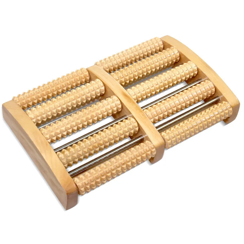 Wooden Foot Massage Roller – Relieves Plantar Fasciitis & Foot Fatigue