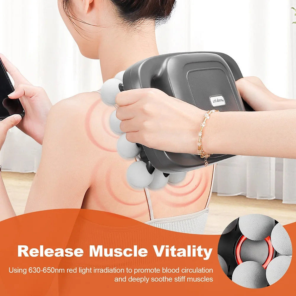 16-Head High-Frequency Fascia Massage Gun – Full Body Muscle Relief Massager