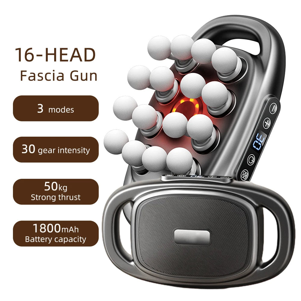 8-Head High-Frequency Massage Gun – Full Body Deep Tissue Relief Tool