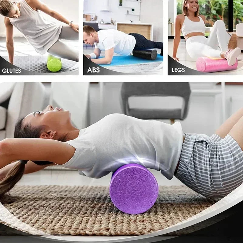 12/18/24IN High-Density Foam Roller | Back Pain Relief, Deep Tissue Massage, Yoga & Bodybuilding Training
