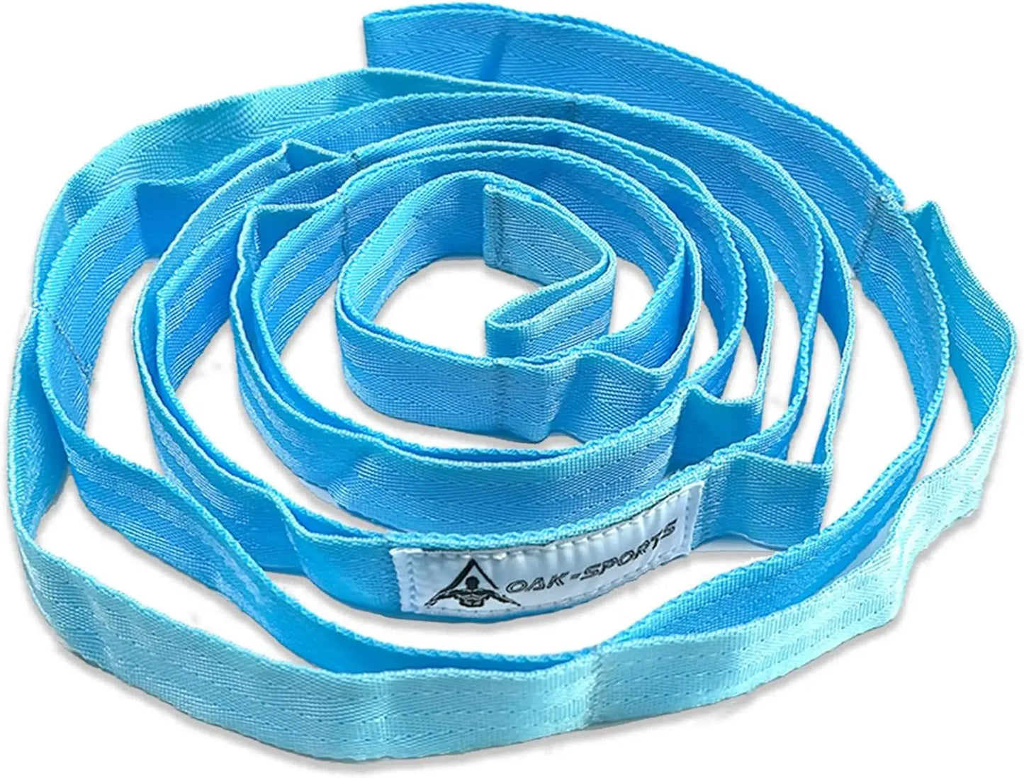 Non-Elastic Stretching Strap with Loops – Yoga & Physical Therapy Aid