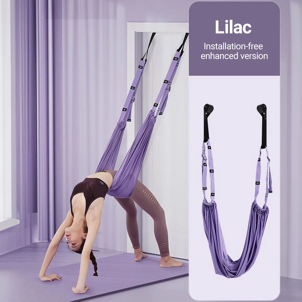 Aerial Yoga Strap – Adjustable Leg Split & Inversion Hammock Trainer