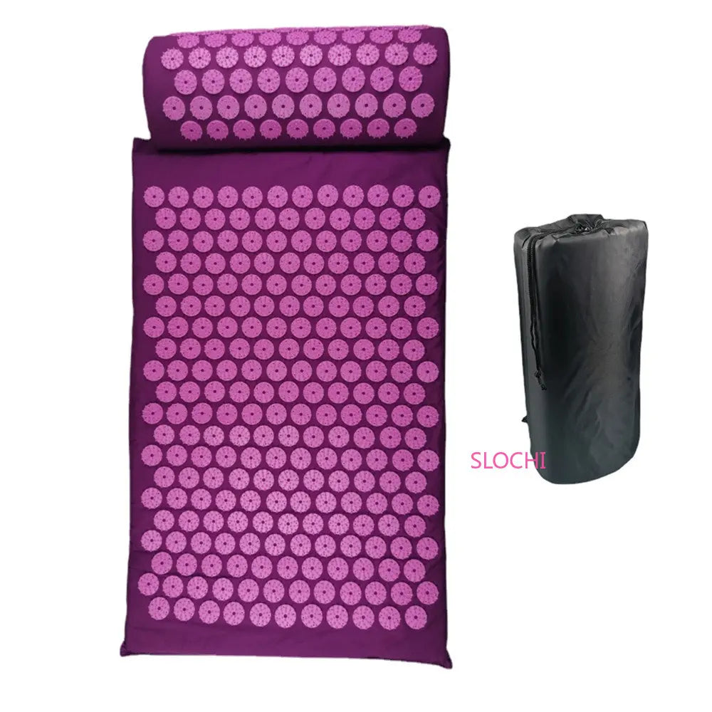 Massager Cushion | Shakti Mat Massage Yoga Mat | Acupressure Spike Mat for Stress and Back Pain Relief