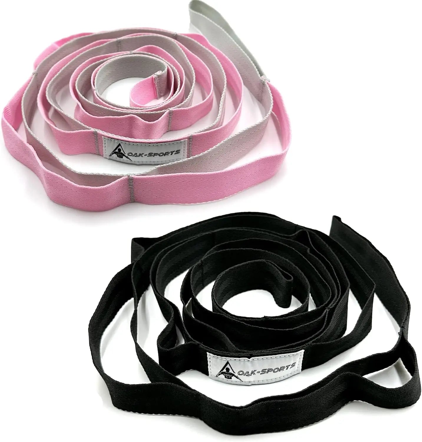 Non-Elastic Stretching Strap with Loops – Yoga & Physical Therapy Aid