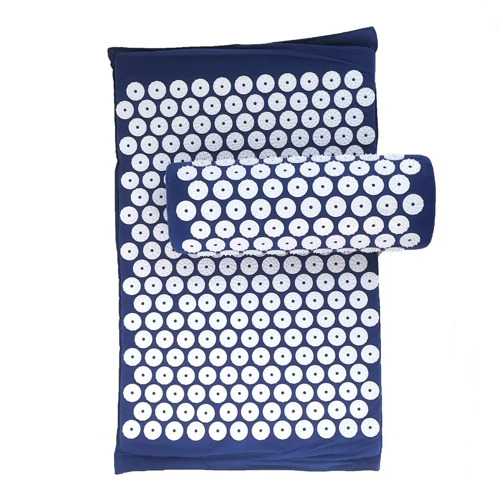 Acupressure Massage Mat and Pillow Set – Relieve Stress, Back Pain, Improve Circulation