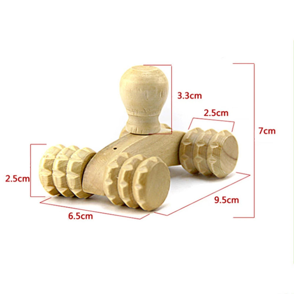 Wooden Foot Massage Roller – Pain Relief for Plantar Fasciitis & Acupressure Therapy