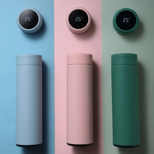 Smart 500ml Thermos Bottle with LCD Temperature Display – Leakproof