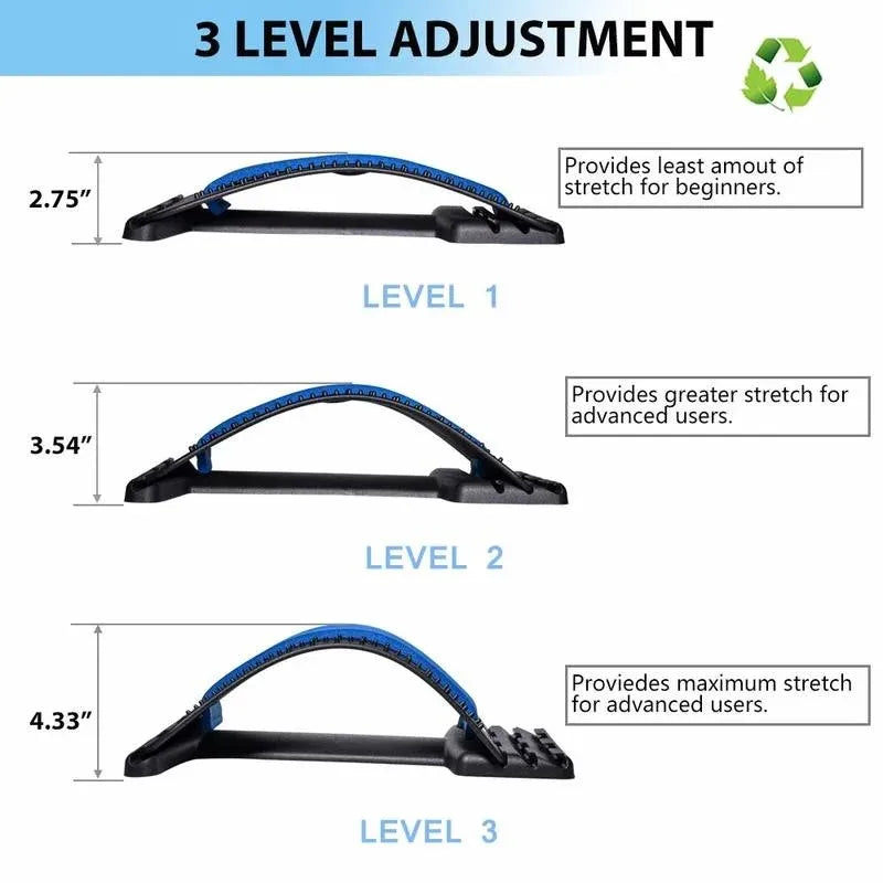 Adjustable Lumbar Stretching Device – Back Massager & Spine Alignment Tool