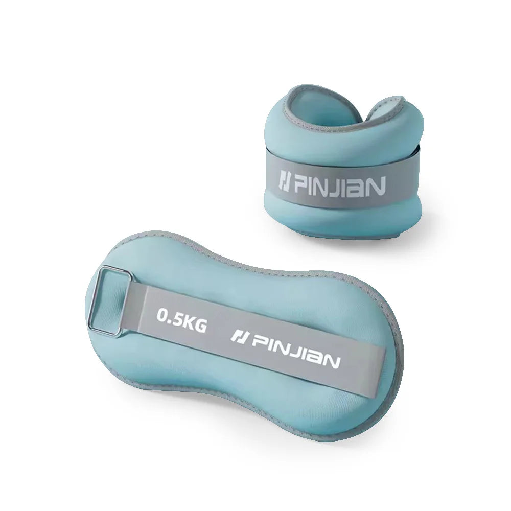 2PCS Adjustable Ankle & Wrist Weights – Iron Sand for Gym & Yoga