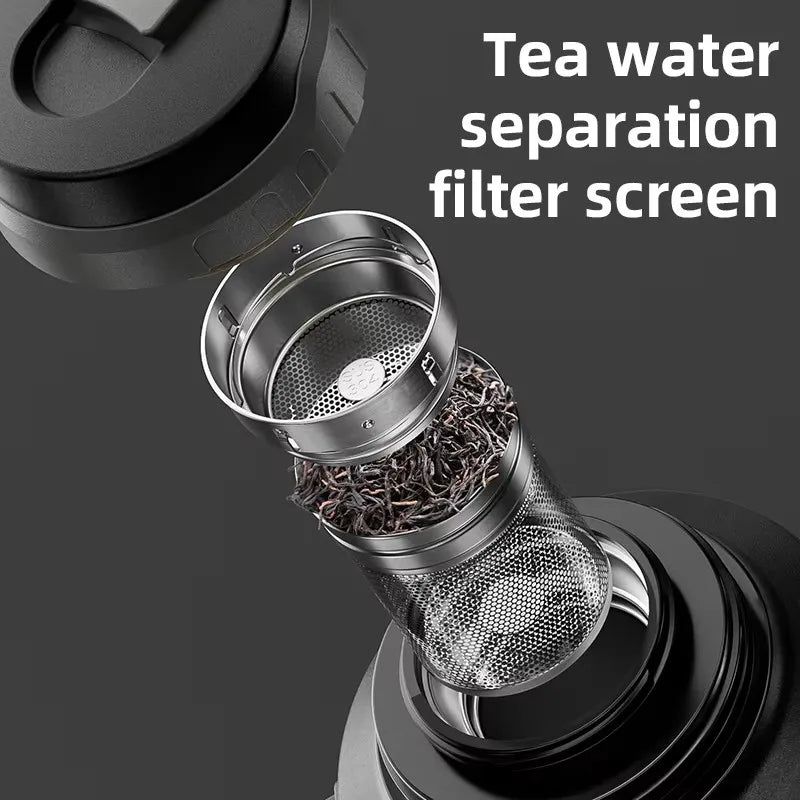 Large Capacity Stainless Steel Thermos – 72H Hot & Cold Flask with Handle