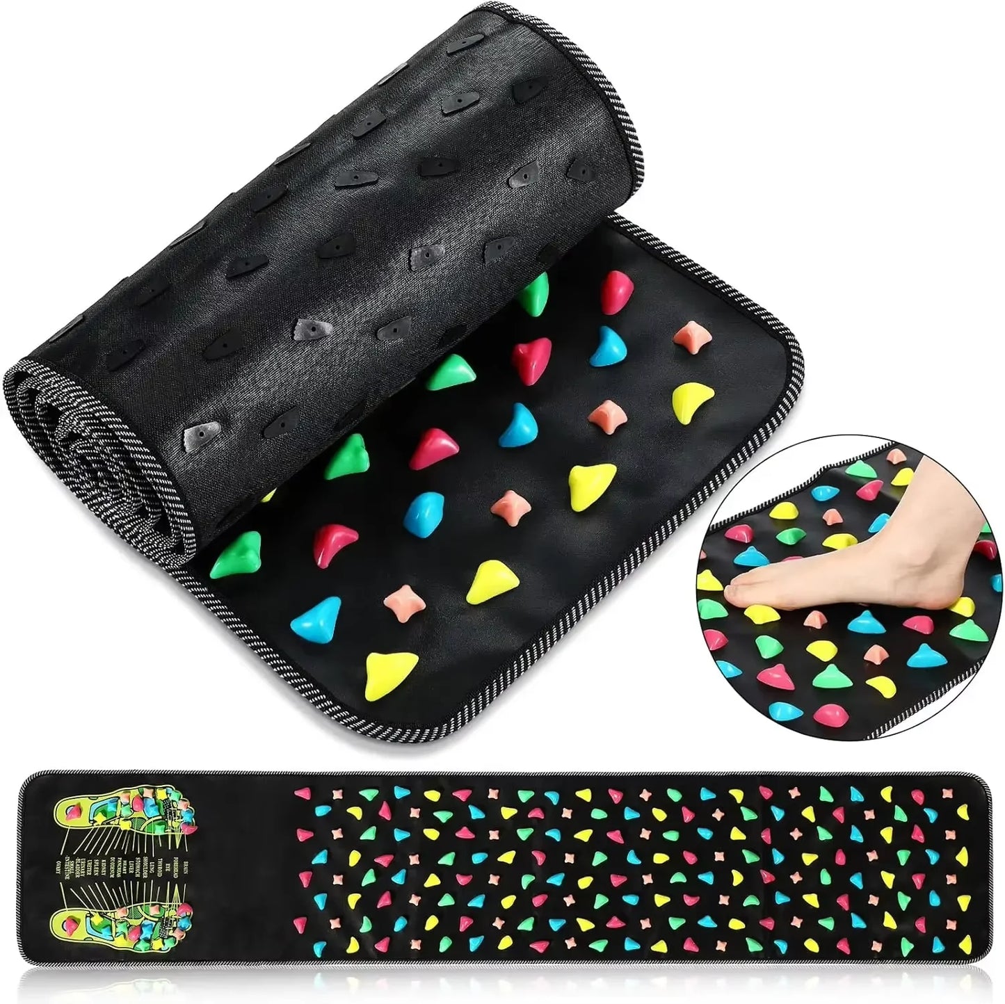 Fingerpressure Board Foot Massage Pad | Acupoint Mat for Nerve Relaxation, Muscle Ache Relief, and Tiredness Recovery