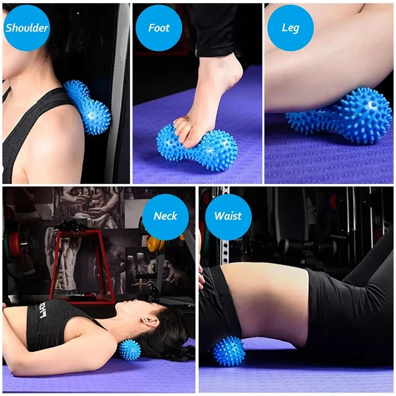 Spiky Peanut Massage Ball – Foot & Body Relief for Plantar Fasciitis