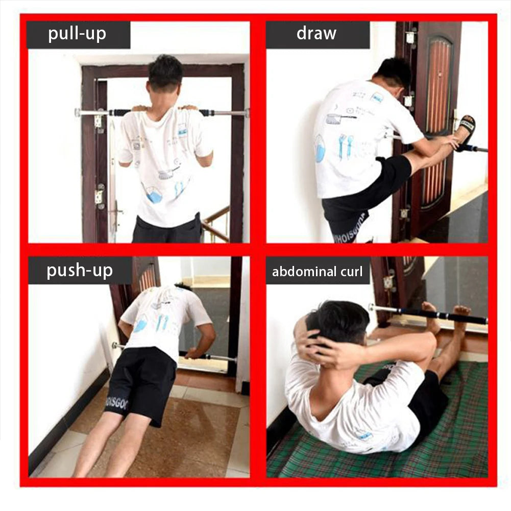 Adjustable Doorway Pull-Up Bar – Fits 25.3–40in for Home Workouts