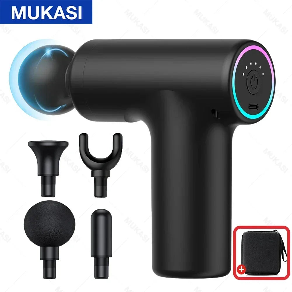 MUKASI Portable Massage Gun – Deep Tissue Relief, Adjustable Speeds