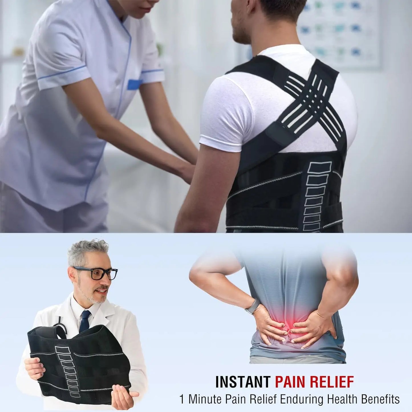 Adjustable Shoulder Posture Brace for Back Support
