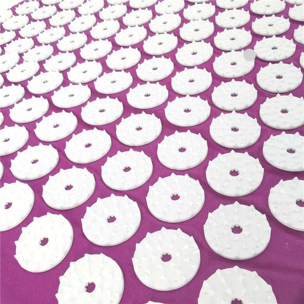 Acupressure Mat and Pillow Set – Yoga Massage Cushion for Pain Relief and Relaxation