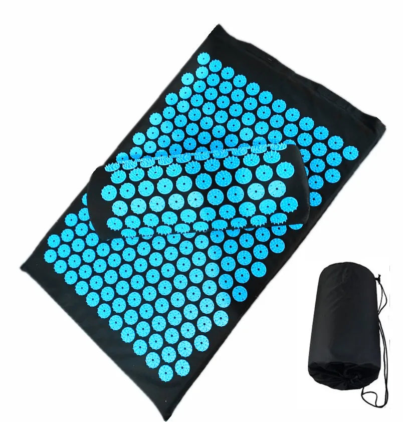 Massager Cushion | Shakti Mat Massage Yoga Mat | Acupressure Spike Mat for Stress and Back Pain Relief