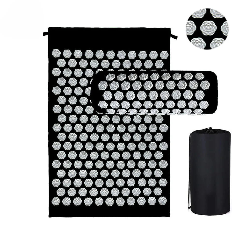 Pranamat Eco Lotus Spike Mat – Acupressure Massage Cushion for Neck, Back, and Foot Therapy