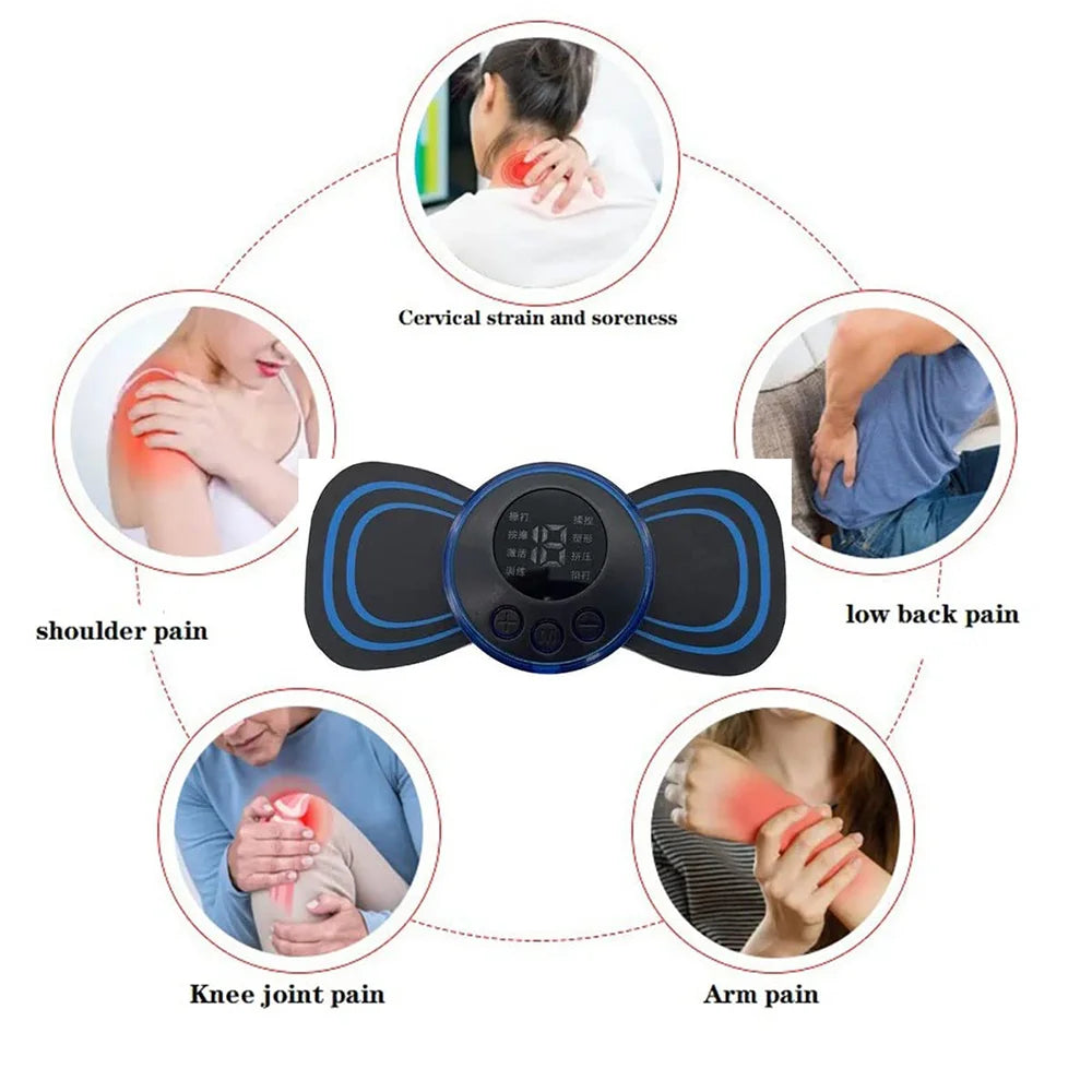 EMS Mini Massage Patch – Portable Electric Neck & Shoulder Pulse Massager