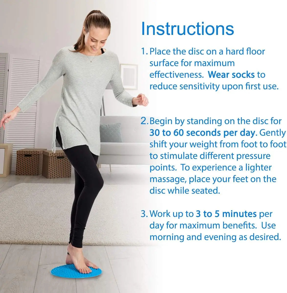 Acupressure Foot Massage Mat with Magnetic Therapy – Reflexology Pressure Point Pad for Pain Relief and Stress Reduction