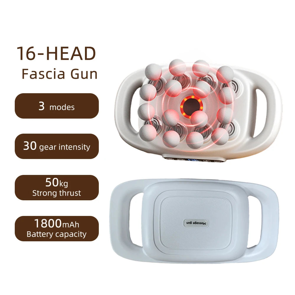 8-Head High-Frequency Massage Gun – Full Body Deep Tissue Relief Tool