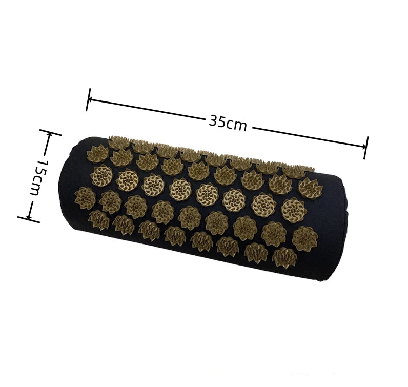 Pranamat Eco Lotus Spike Mat – Acupressure Massage Cushion for Neck, Back, and Foot Therapy