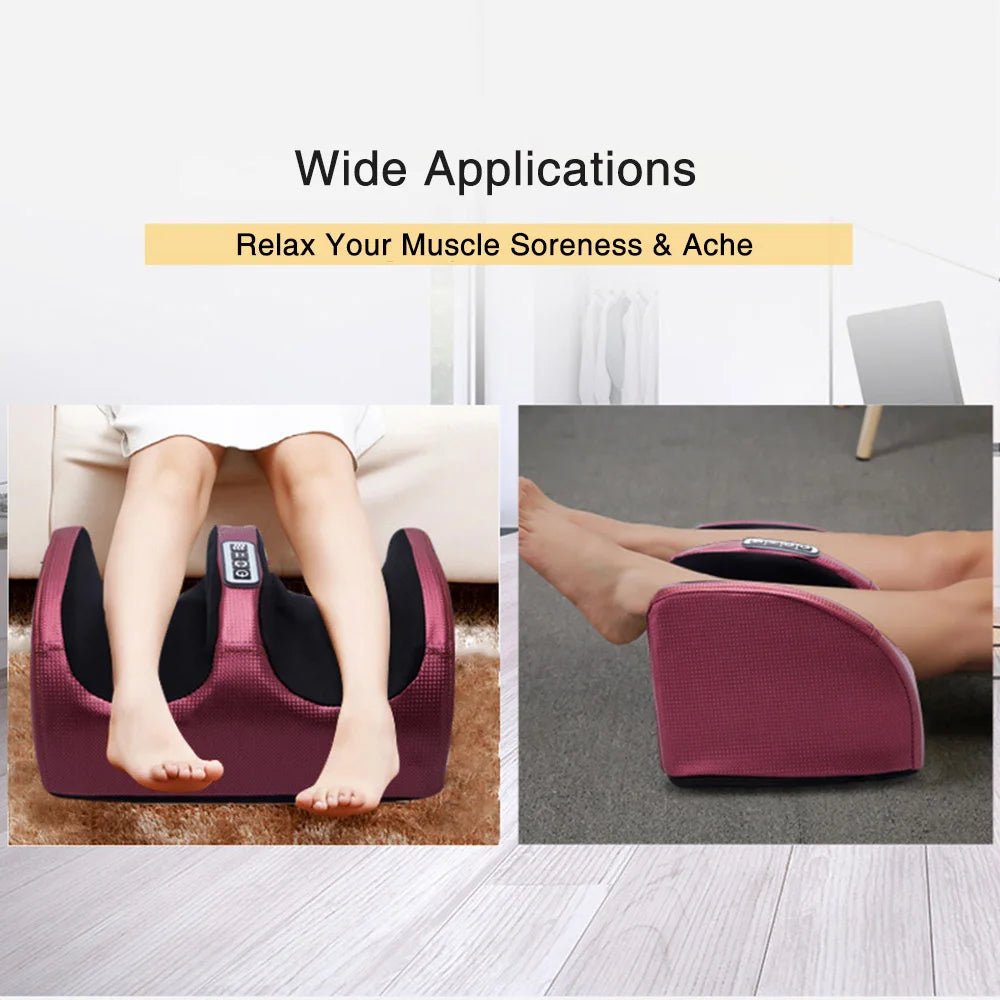 Electric Foot Massager with Heat – Shiatsu Kneading & Compression Therapy