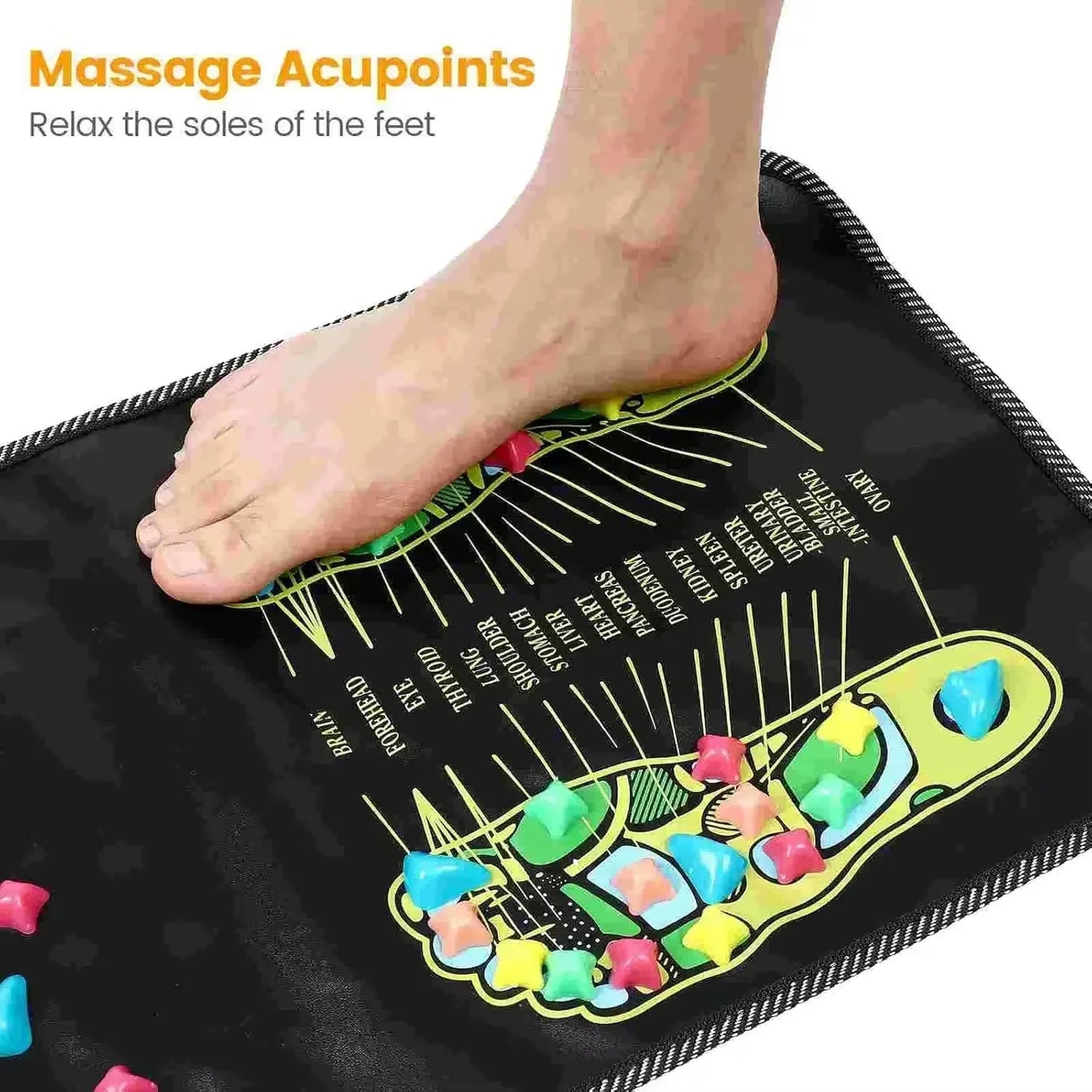 Fingerpressure Board Foot Massage Pad | Acupoint Mat for Nerve Relaxation, Muscle Ache Relief, and Tiredness Recovery