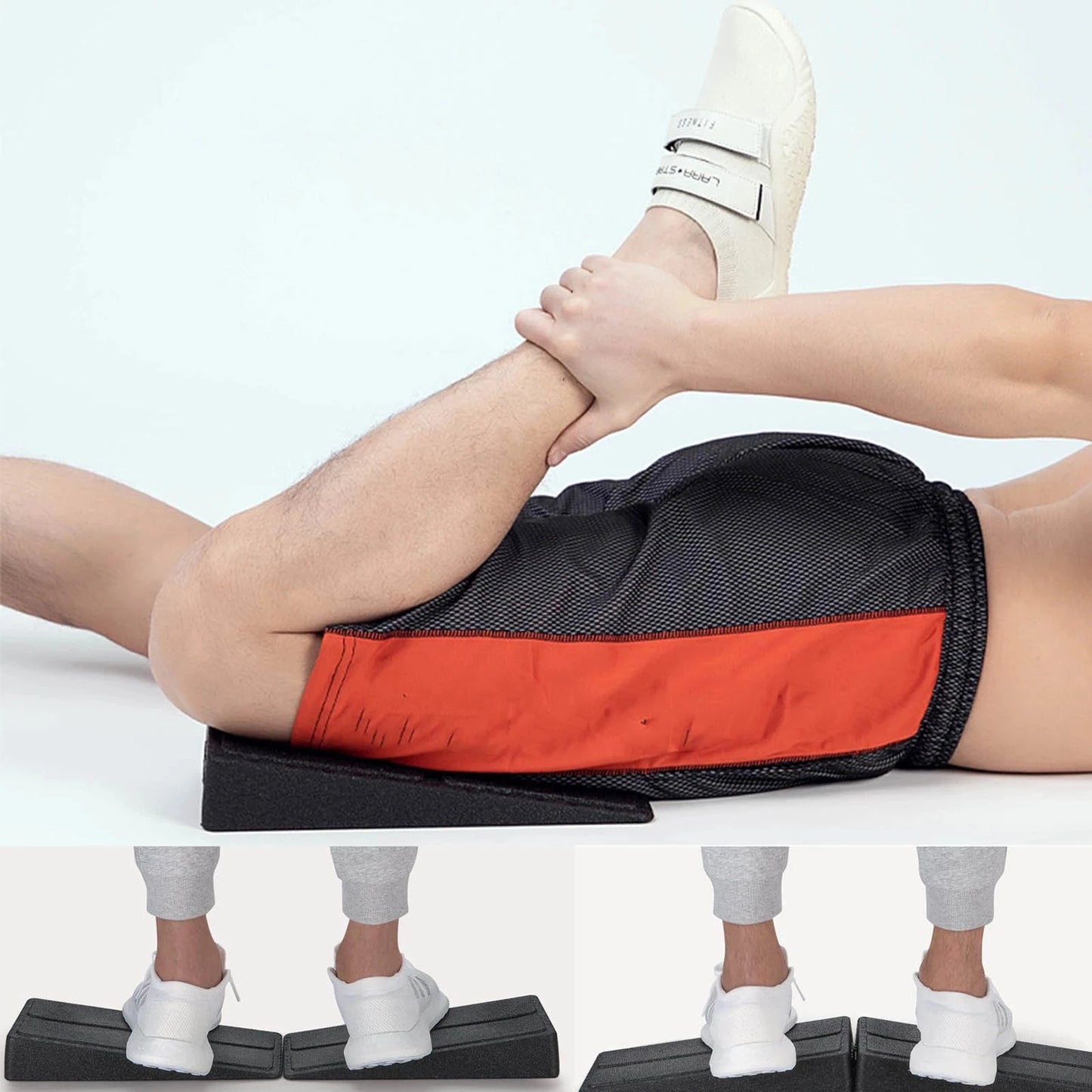 Adjustable Yoga Slant Board Set – Foam Wedge Blocks for Squats & Stretching