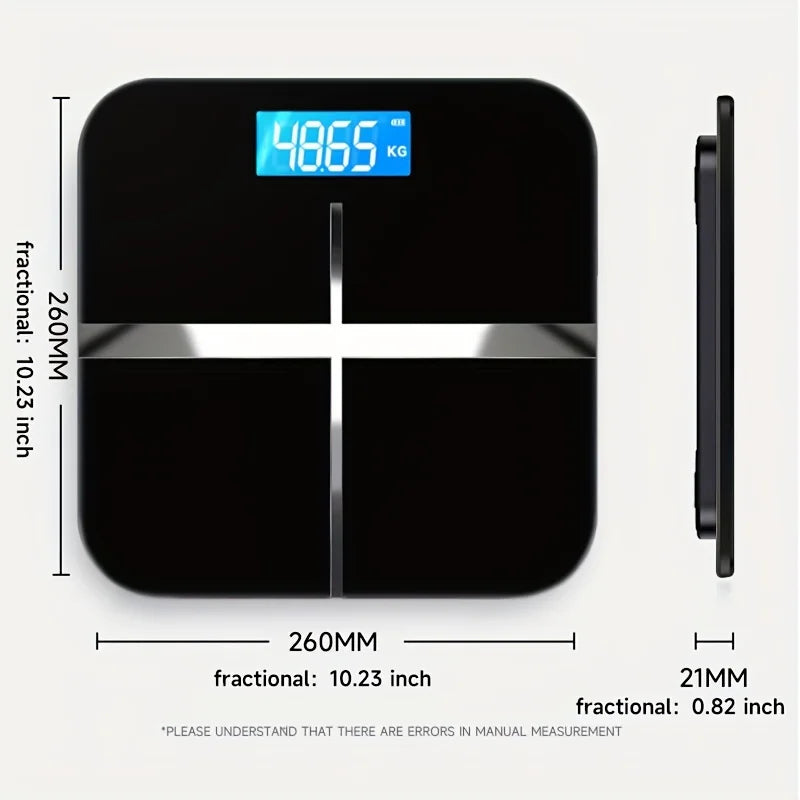 High Accuracy Digital Weight Scale with LCD Display for Home & Dorm