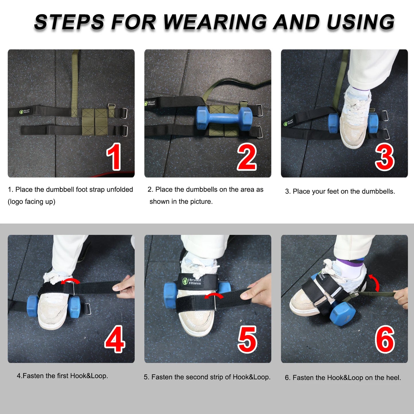 Tibialis Dumbbell Foot Strap – Adjustable Ankle Leg Trainer