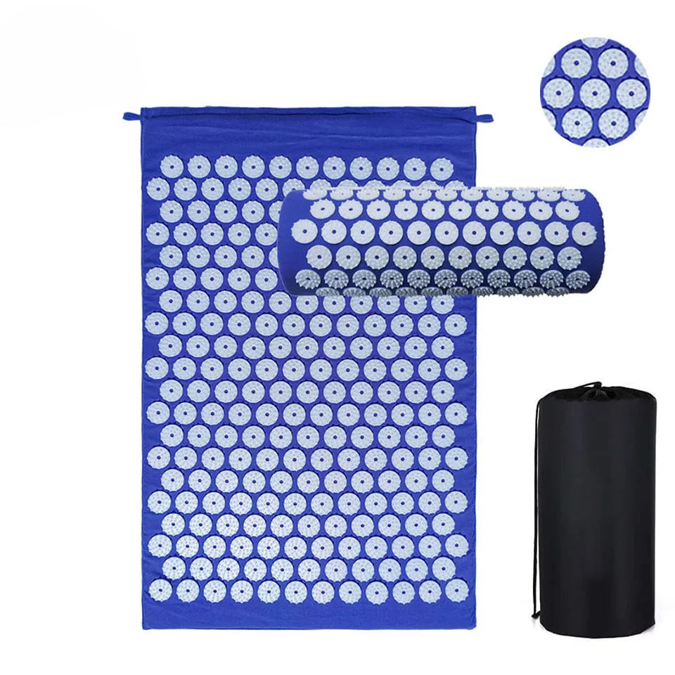 Pranamat Eco Lotus Spike Mat – Acupressure Massage Cushion for Neck, Back, and Foot Therapy