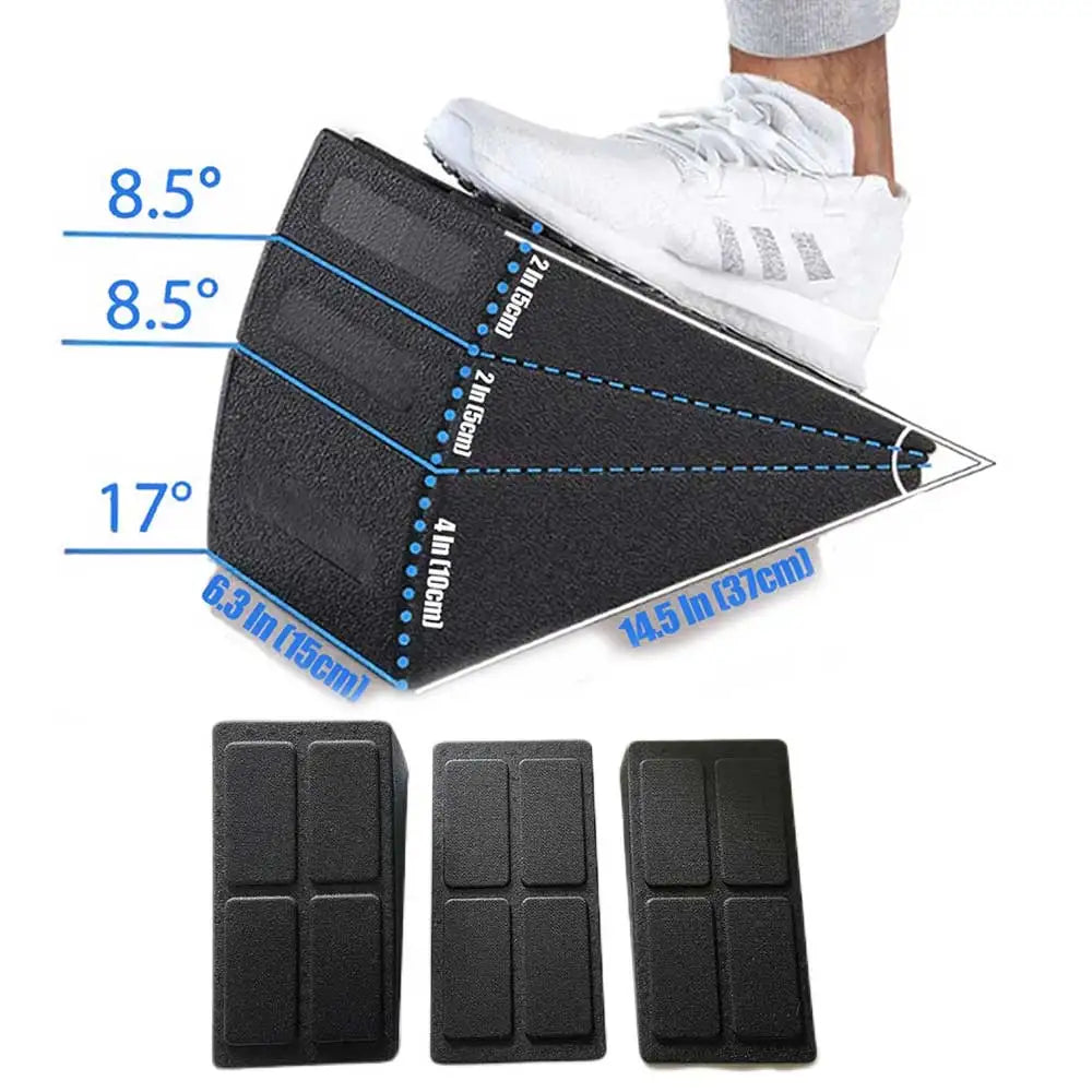 Adjustable Yoga Slant Board Set – Foam Wedge Blocks for Squats & Stretching