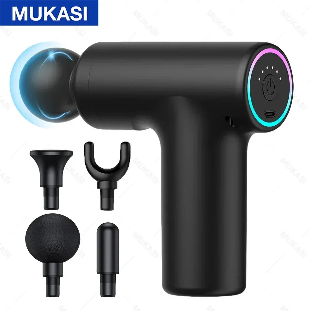 MUKASI Portable Massage Gun – Deep Tissue Relief, Adjustable Speeds