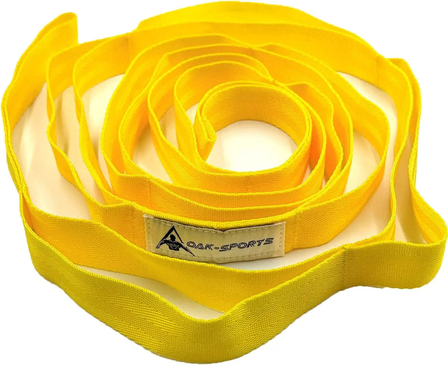 Non-Elastic Stretching Strap with Loops – Yoga & Physical Therapy Aid