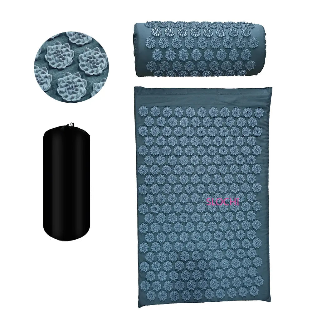 Massager Cushion | Shakti Mat Massage Yoga Mat | Acupressure Spike Mat for Stress and Back Pain Relief