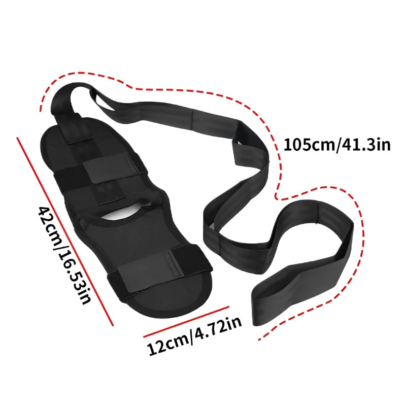 Leg Stretch Strap for Flexibility & Plantar Fasciitis Relief – Yoga & Rehab Band