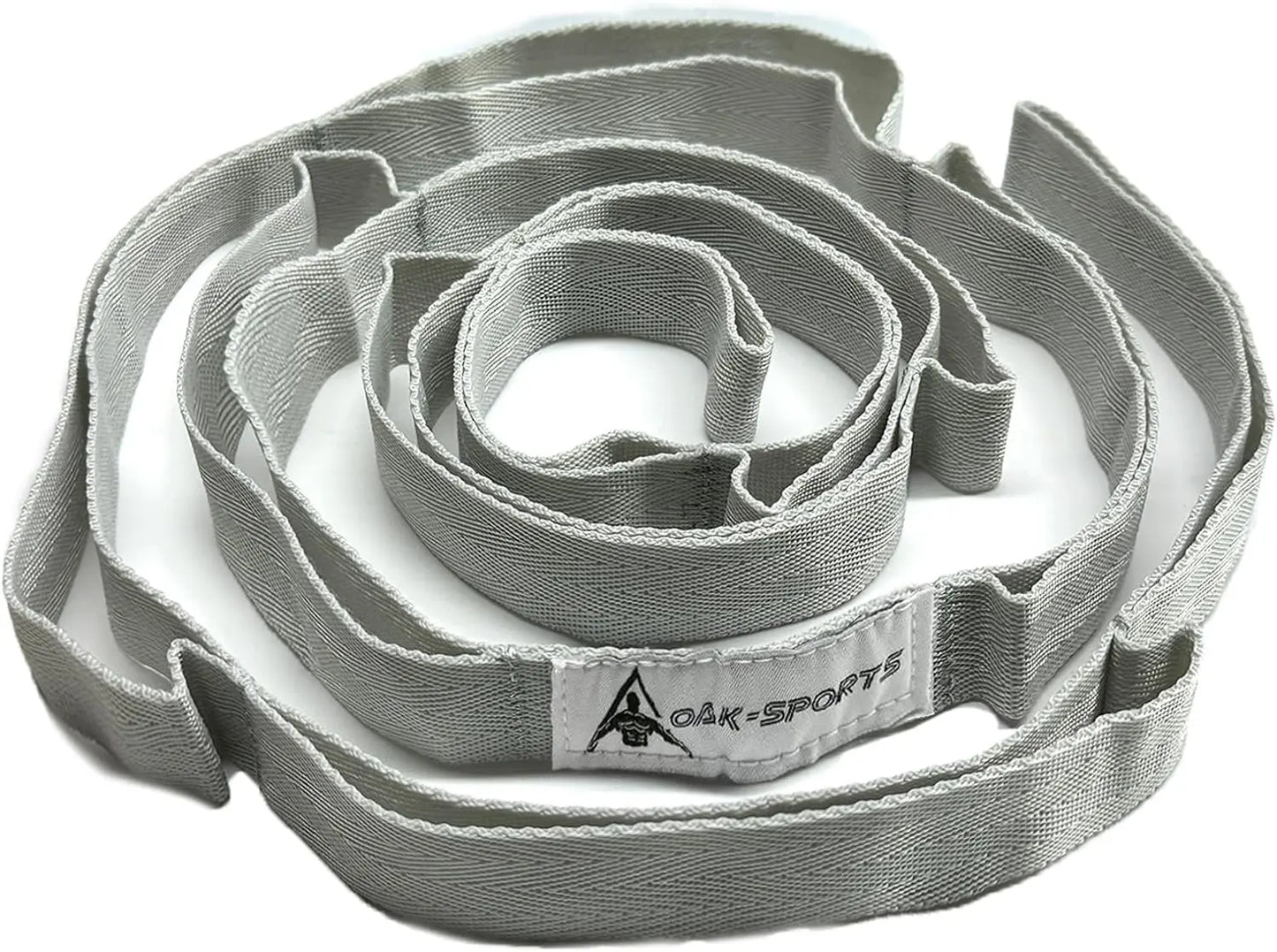 Non-Elastic Stretching Strap with Loops – Yoga & Physical Therapy Aid