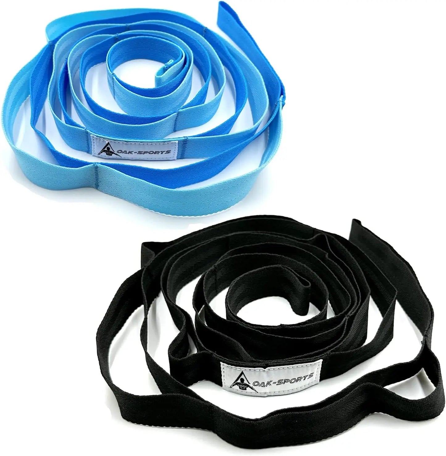 Non-Elastic Stretching Strap with Loops – Yoga & Physical Therapy Aid